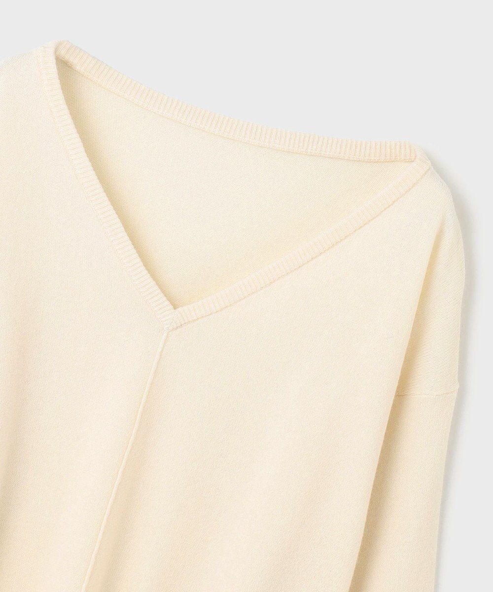 GRACE CONTINENTAL ウールVネックニットトップ 