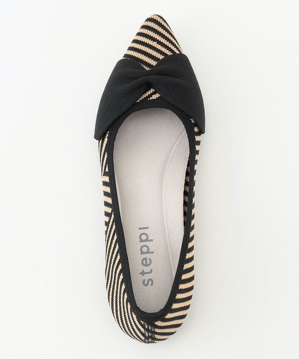 steppi 【洗える/撥水】リボン ポインテッド パンプス 