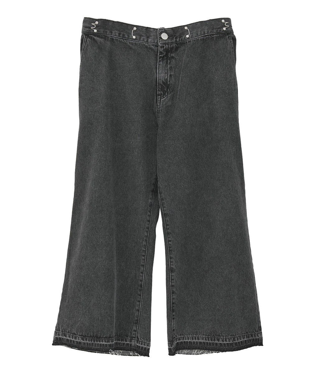 Green Parks タックワイドデニムパンツ 