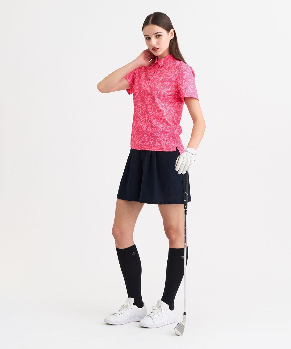 23区GOLF 【WOMEN】遮熱エイトムーブ リーフポロシャツ 