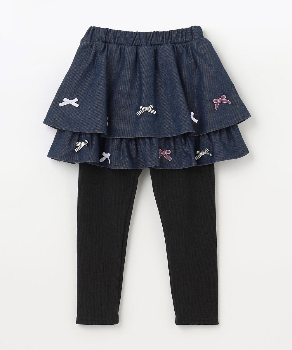 ANY KIDS デニム ニット スカッツ 