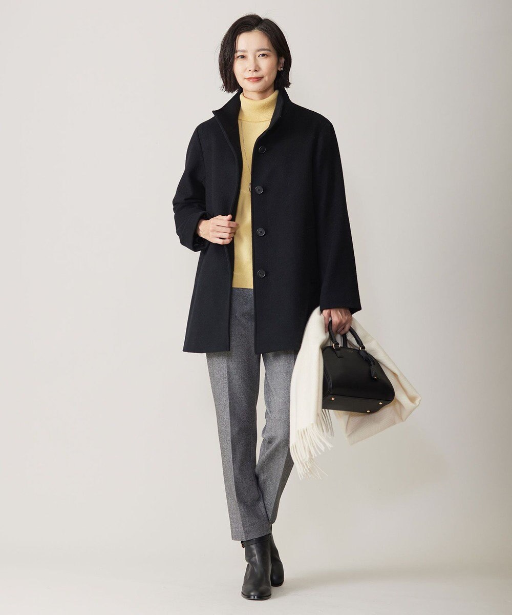 J.PRESS LADIES 【洗える】CASHMERE BLEND タートルネック ニット 