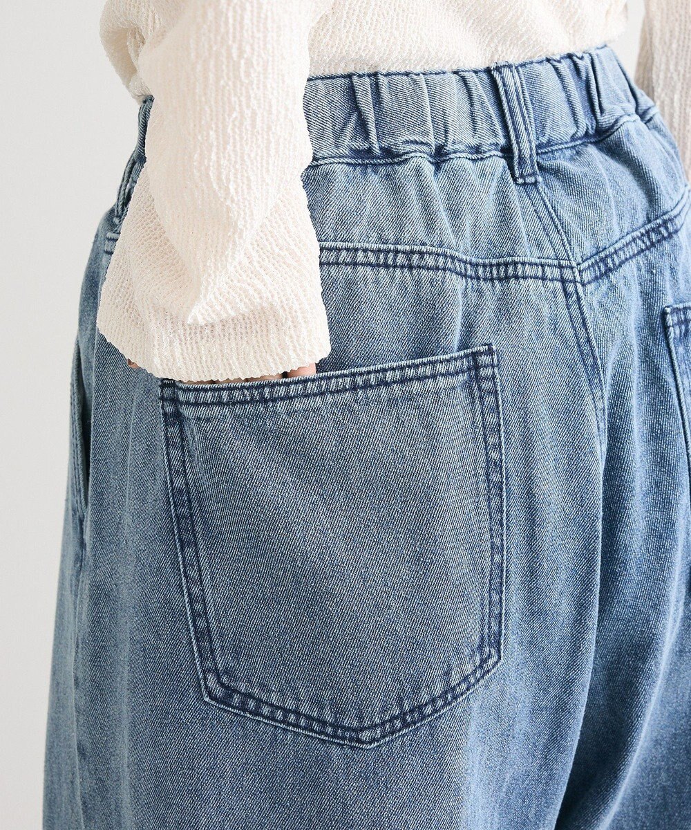 Green Parks タックワイドデニムパンツ 