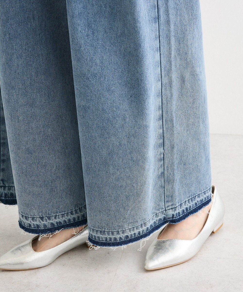 Green Parks タックワイドデニムパンツ 