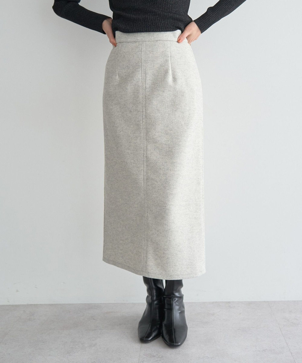 YECCA VECCA メルトンナロースカート 