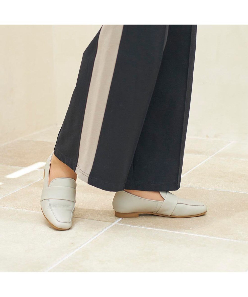 ing <ing>【WEB限定】レザーベルトローファー 