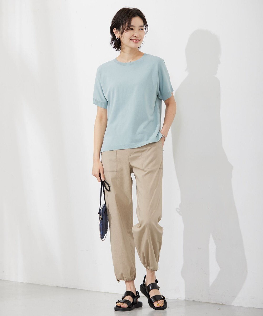 J.PRESS LADIES 【洗える】 レーヨンエリートストレッチ ドルマン ニット Tシャツ 