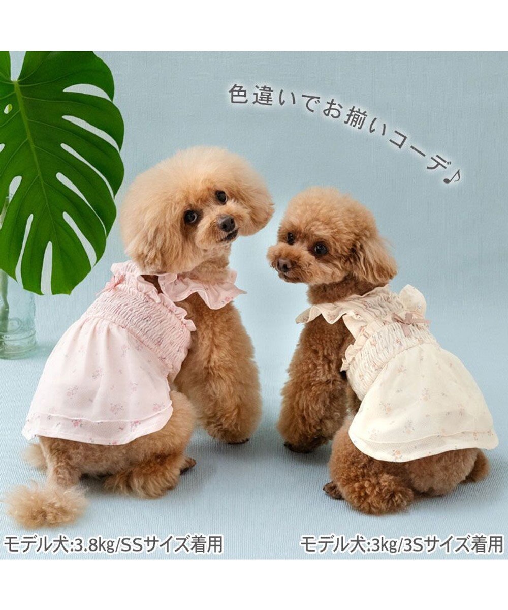 PET PARADISE ペットパラダイス エコメッシュ ワンピース《小花柄 ピンク》 小型犬 