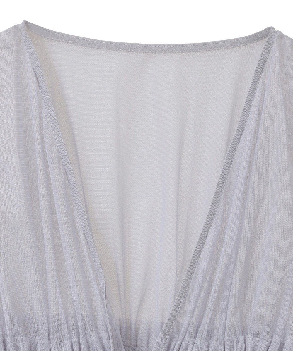 earth music&ecology チュールドロストギャザーベスト 