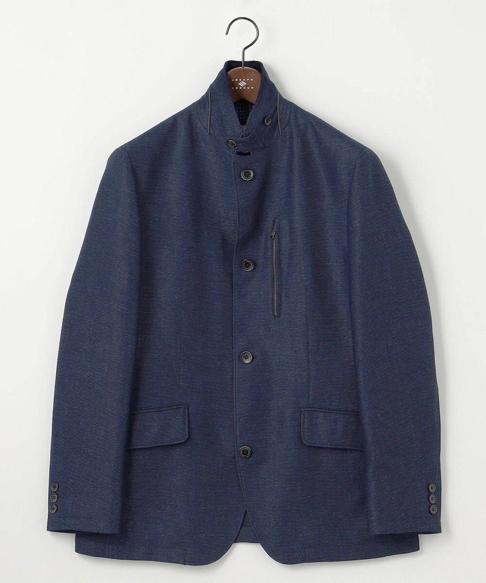 JOSEPH ABBOUD 【清涼/軽量/ストレッチ/ソフト】プリントレノクロス コンバーチブル ジャケット 