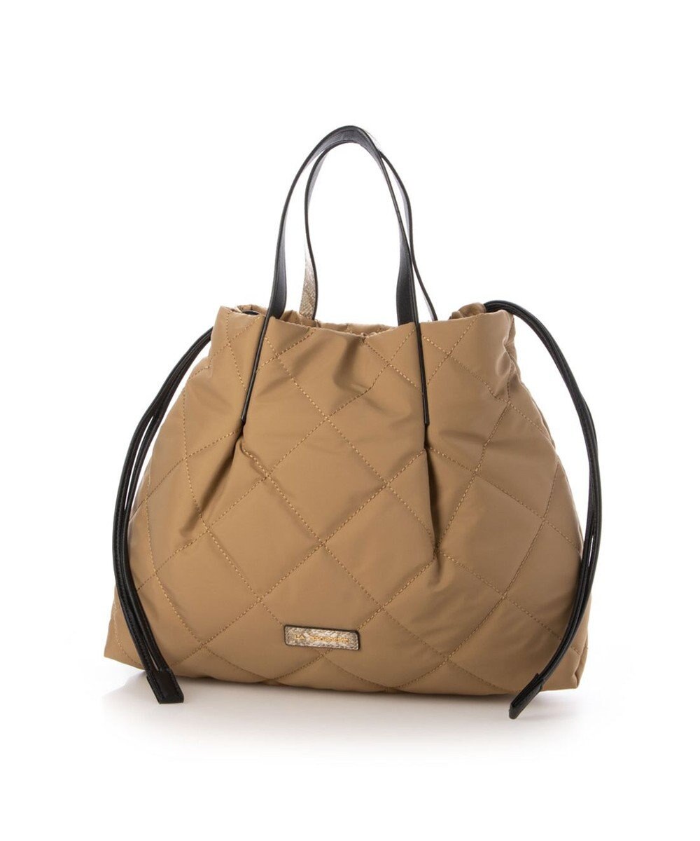 LA BAGAGERIE ドローストリング×キルト2WAYトート Sサイズ 