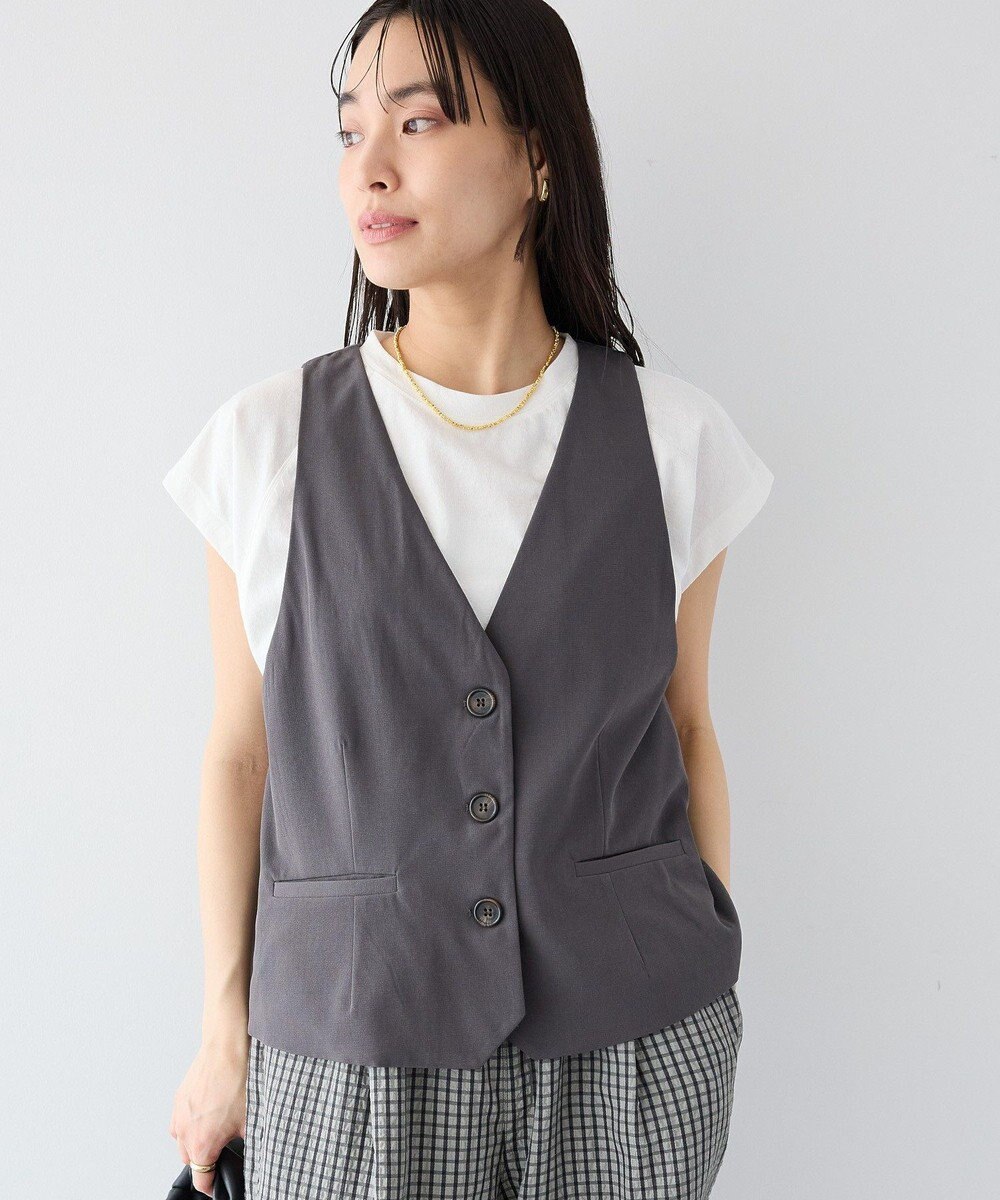 CRAFT STANDARD BOUTIQUE バックスリットショートベスト 