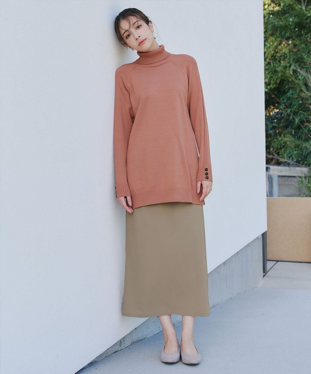 Tiaclasse 【安田美沙子さん着用・選べる2type・新色追加】ボタンニットチュニック 