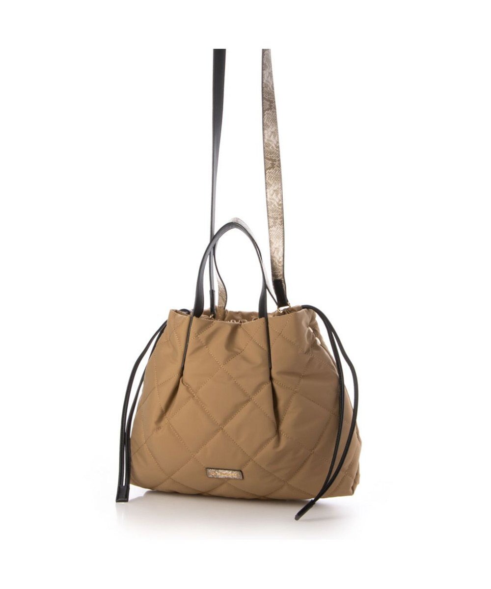 LA BAGAGERIE ドローストリング×キルト2WAYトート Sサイズ 