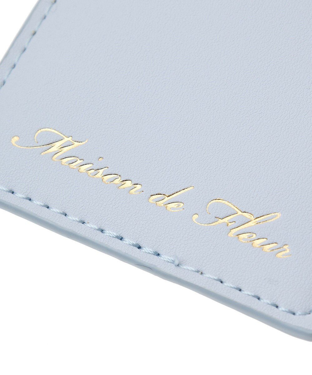 Maison de FLEUR バイカラービジューリールパスケース 