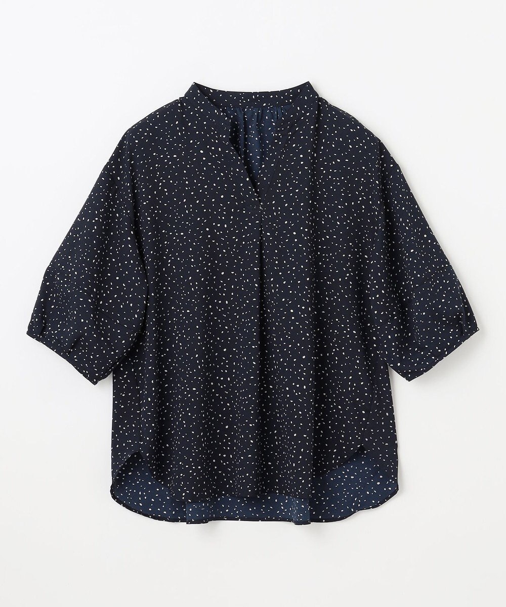 ANY ドルマンスキッパードットブラウス 