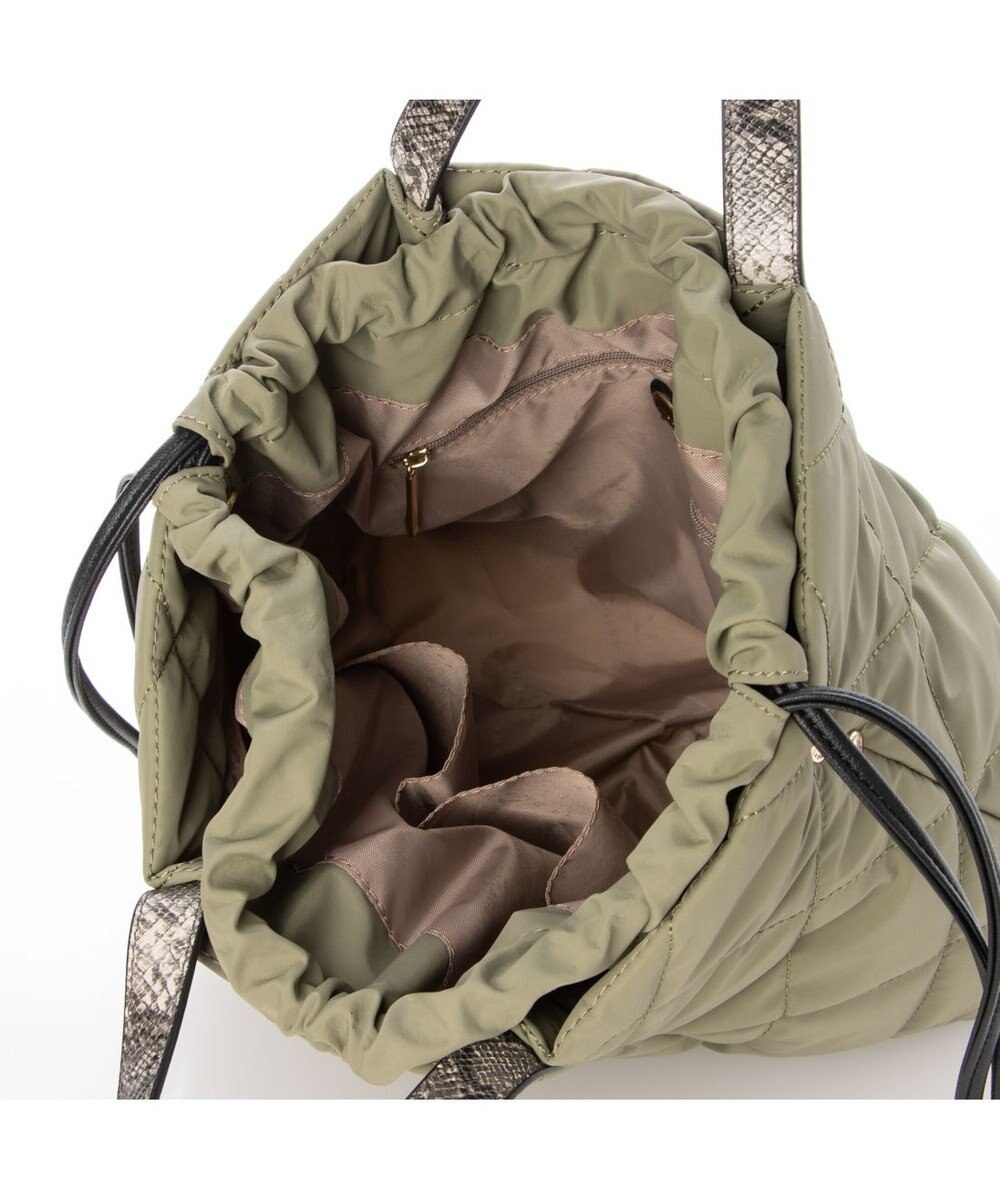 LA BAGAGERIE ドローストリング×キルト2WAYトート Sサイズ 