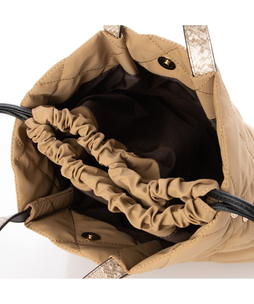 LA BAGAGERIE ドローストリング×キルト2WAYトート Sサイズ 