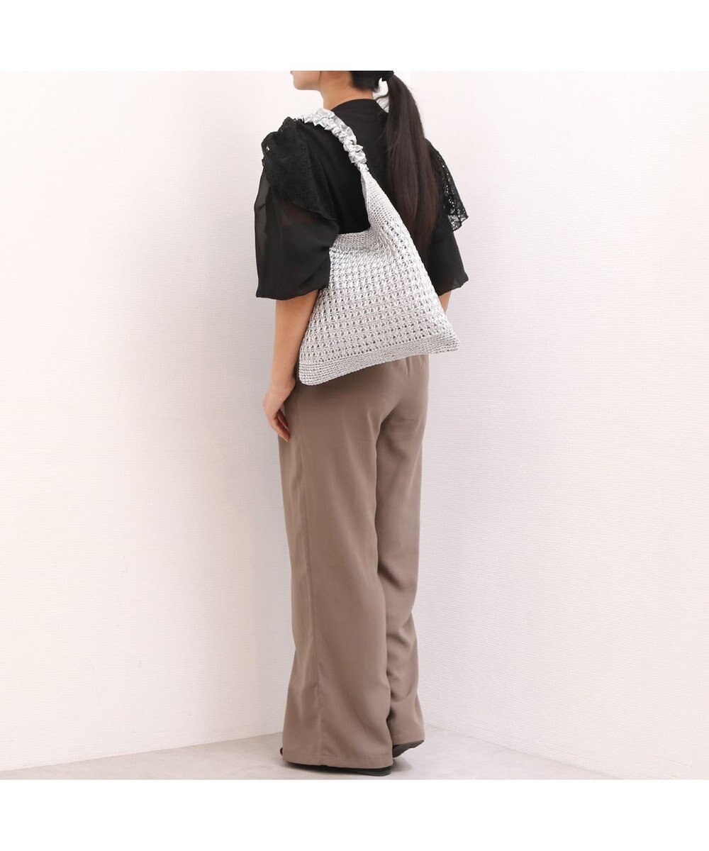 UNBILLION カシュカシュ cachecache / メタリックコードフリルハンドルトート 