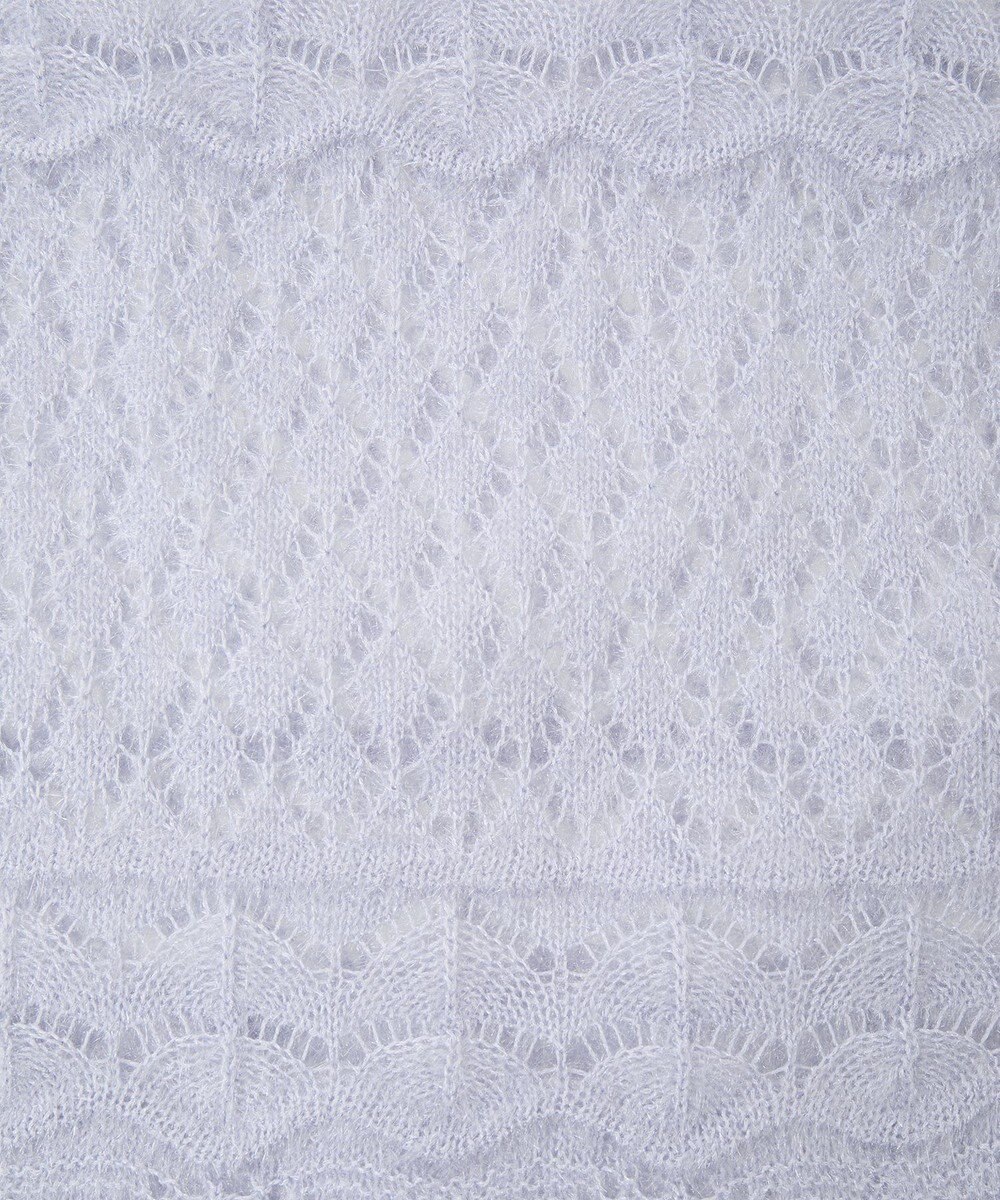 earth music&ecology キャットヤーン透かし編みニットプルオーバー 