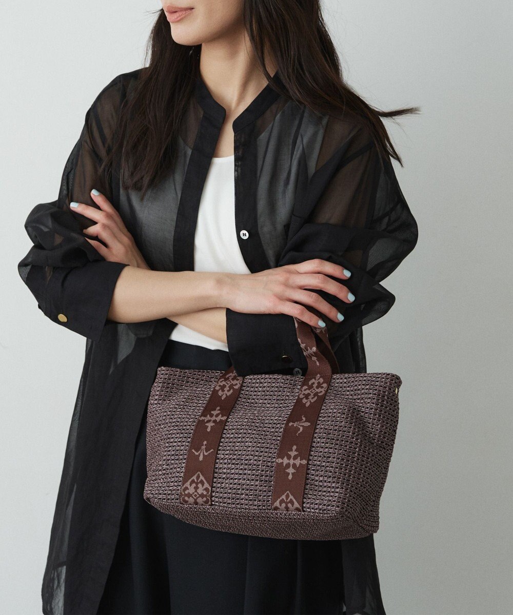 russet ナイロンラフィアデイリーミニトートバッグ(CE-1712) 