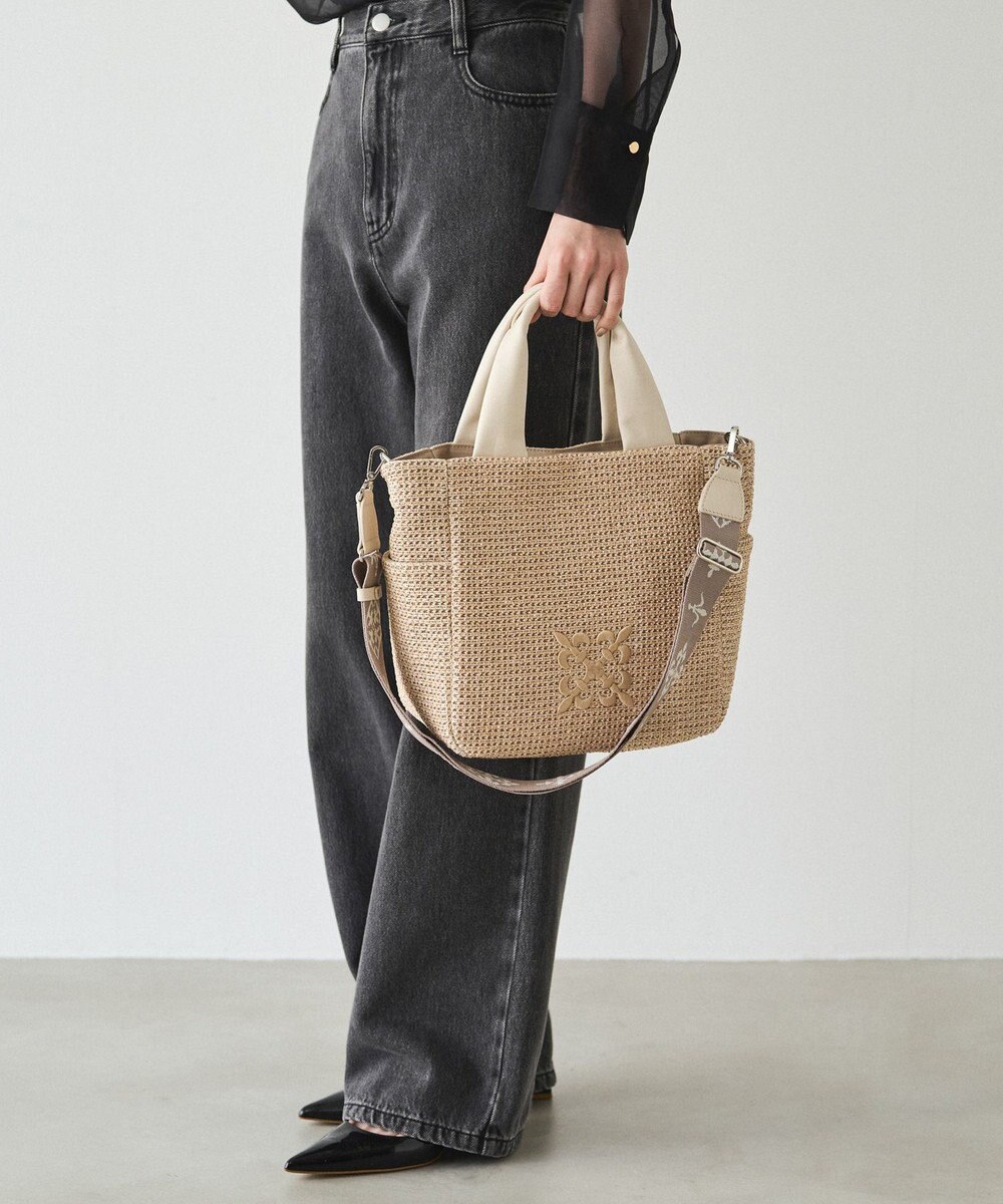 russet ナイロンラフィア2WAYトートバッグ(CE-1711) 