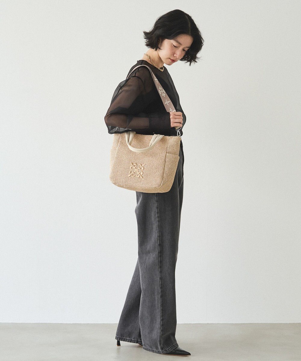 russet ナイロンラフィア2WAYトートバッグ(CE-1711) 