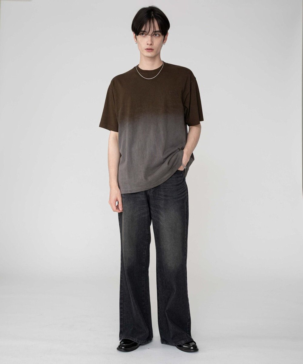 WEGO 【ユニセックス着用ITEM/MLサイズ展開】グラデーションワンポイントT（SS） 