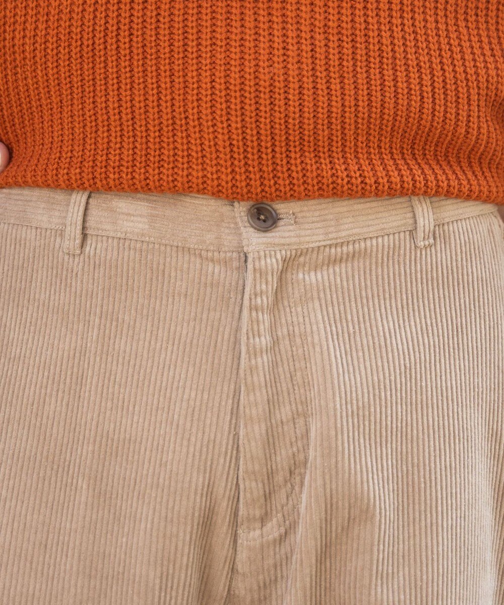 WEGO コーデュロイイージーワイドパンツ 