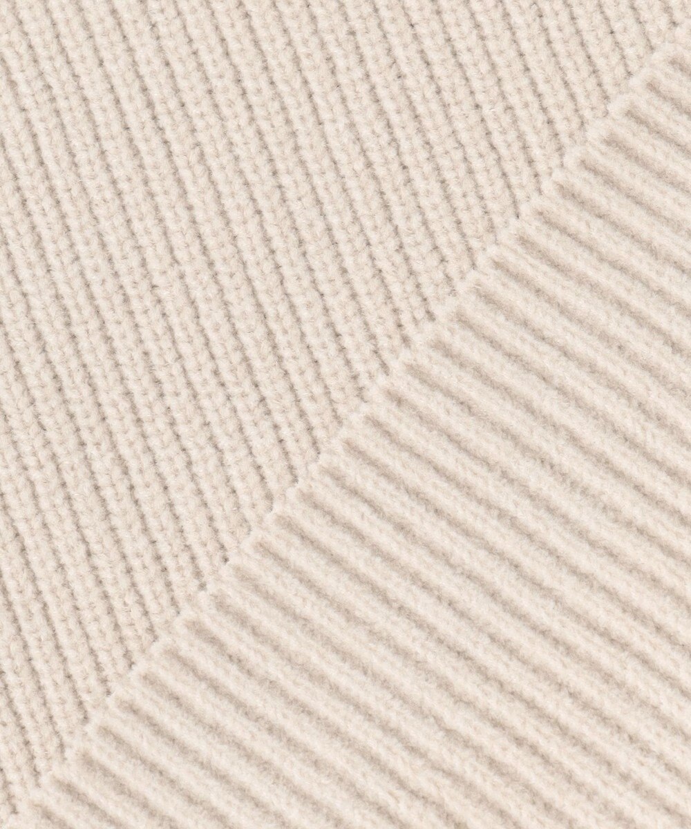 ICB 【洗える】コットンシェニール Vネックニット 