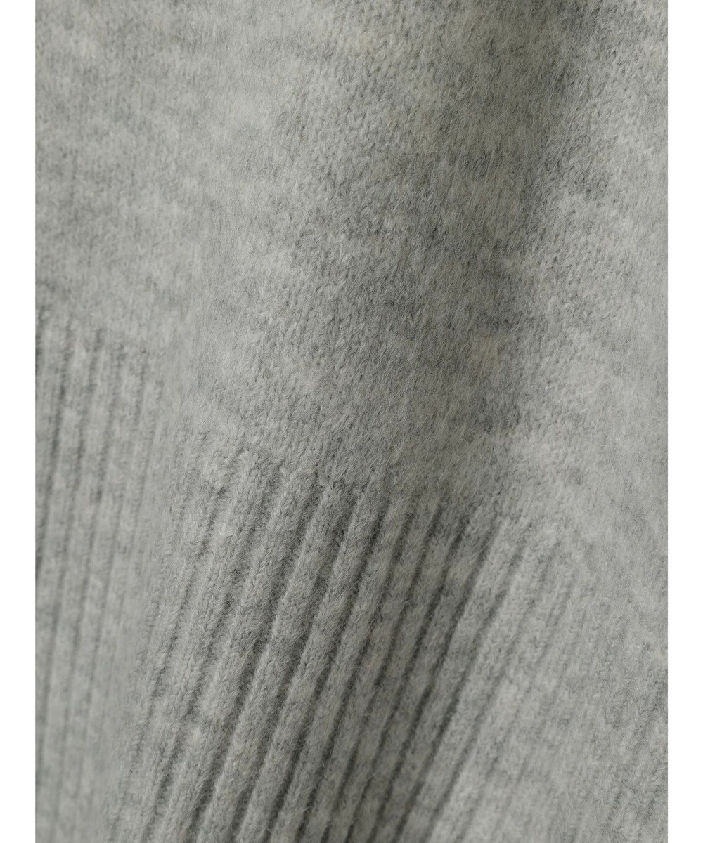 Green Parks ｆｕｗａっとメランジ袖リブ長めニットプルオーバー 