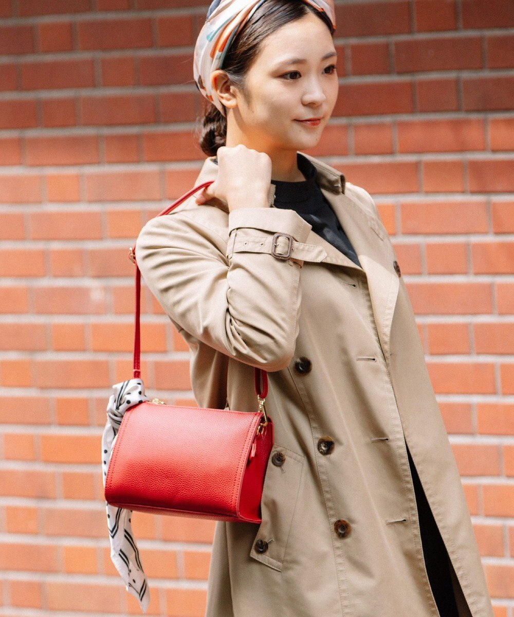 UNBILLION 【テレビ ドラマ着用アイテム】cachecache WEB限定スカーフ付ボックスショルダー 