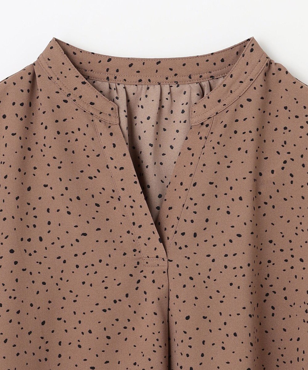 ANY L ドルマンスキッパードットブラウス 