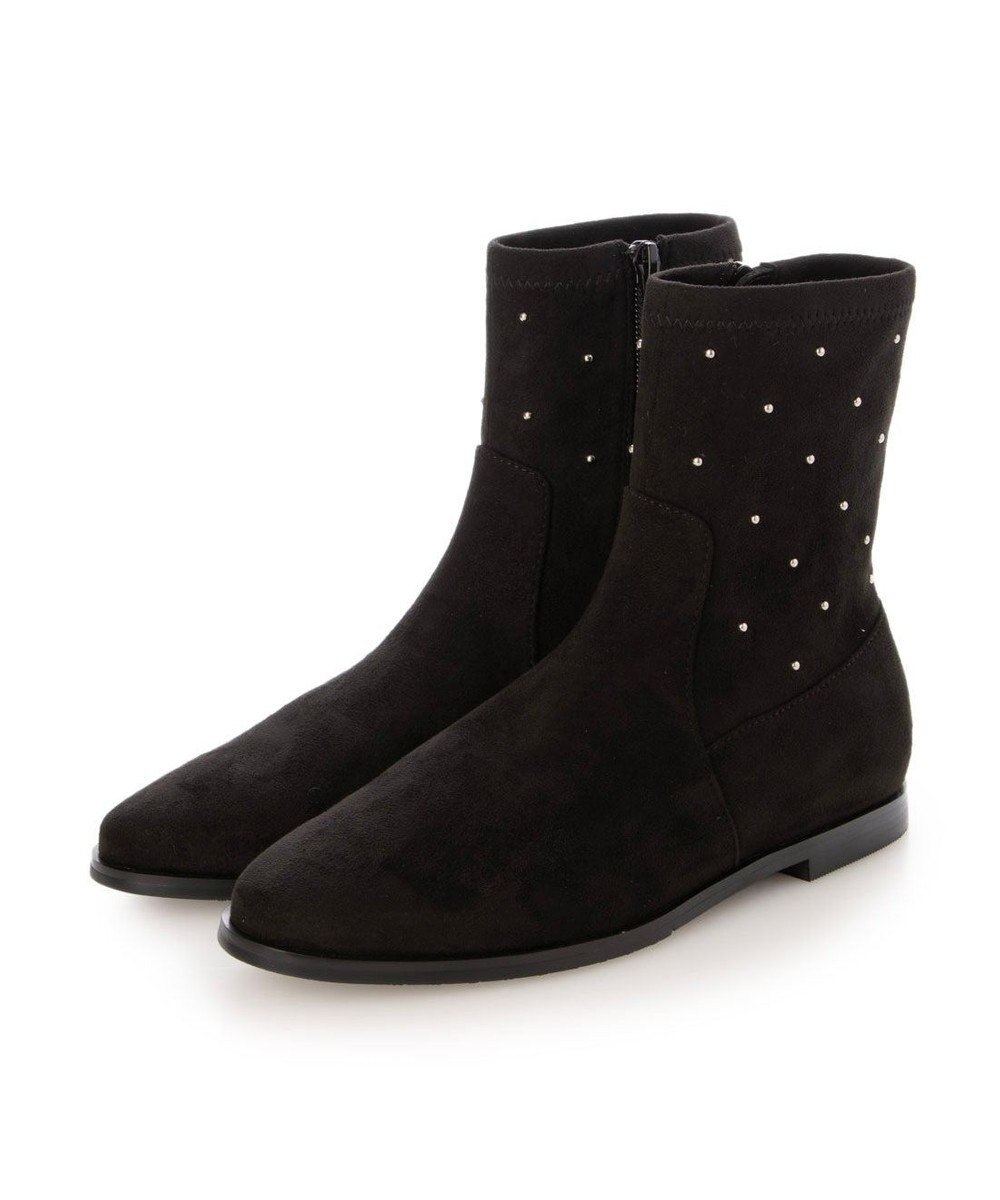 Riz raffinee <Riz raffinee>スタッズ付インヒールブーツ 