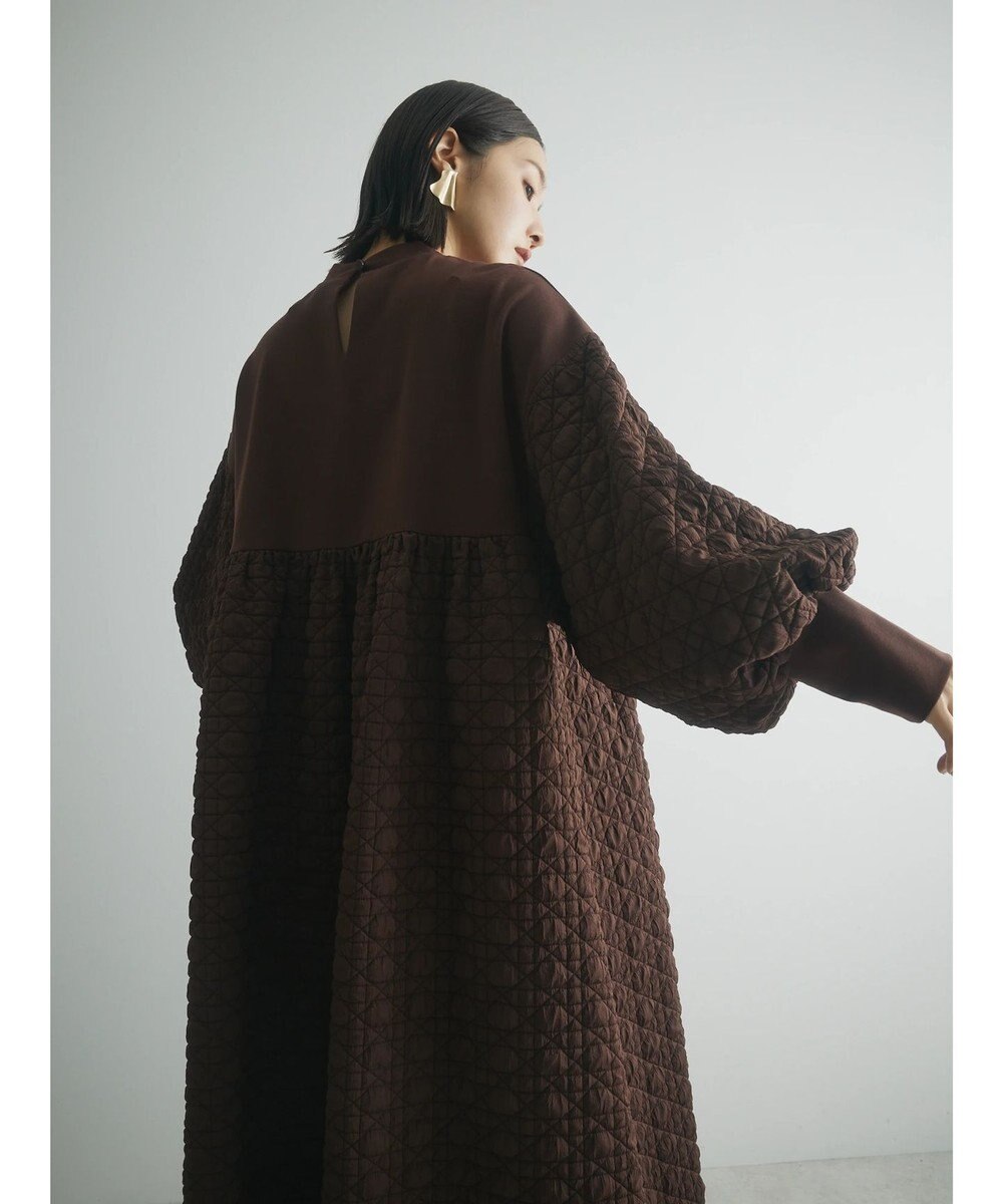 Green Parks armonia．異素材切替ワンピース 