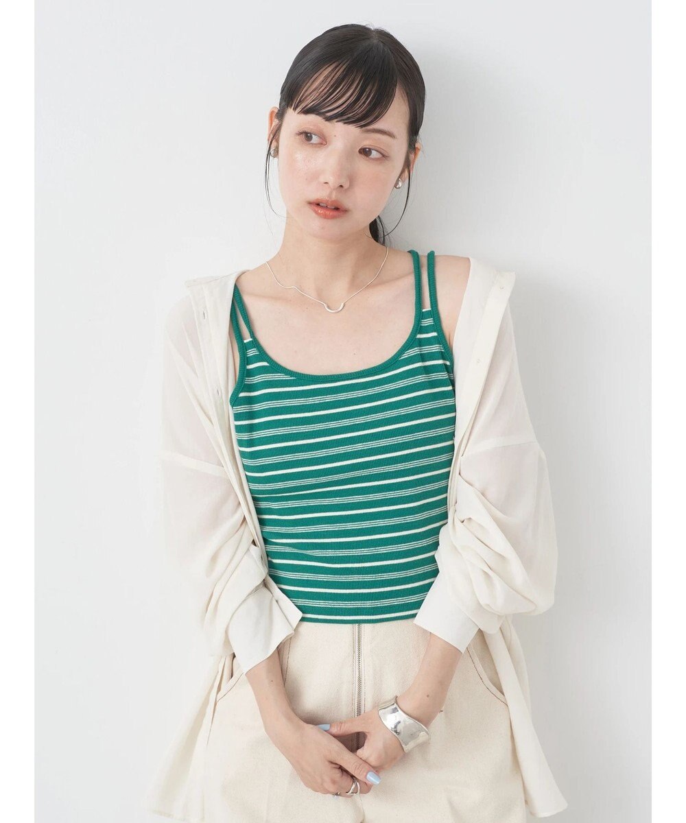 earth music&ecology クロップドキャミソール 