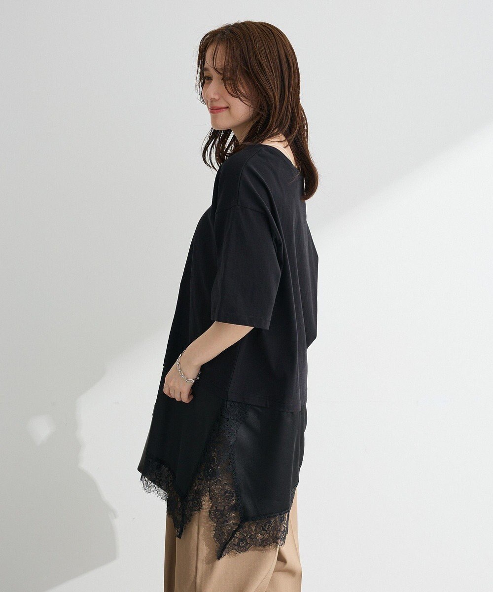 Green Parks レースドッキングＴシャツ 