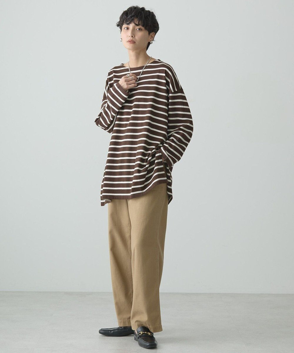 AMERICAN HOLIC ボーダーカットＢＩＧプルオーバー 