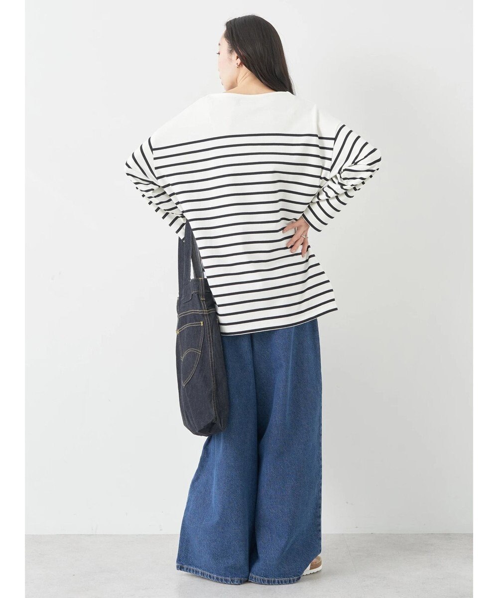 earth music&ecology Ｌｅｅ×ｅ．ｍ．ａ．ｅ　ＢＯＲＤＥＲ　Ｌ／Ｓ　ＴＥＥ 