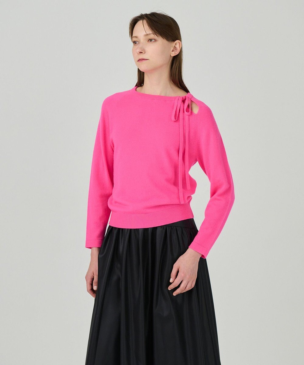 GRACE CONTINENTAL ボウタイカシミヤトップ 