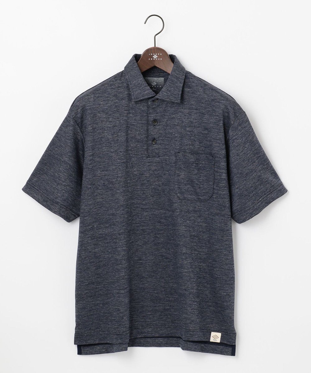 JOSEPH ABBOUD MOUNTAIN 【SPACE／UNISEX】リネンハニカム ポロシャツ 