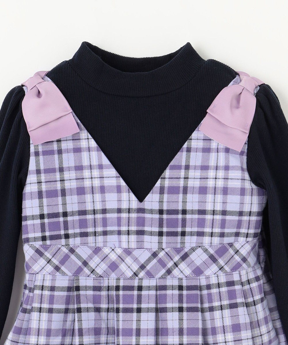 ANY KIDS ドッキングチェックワンピース 