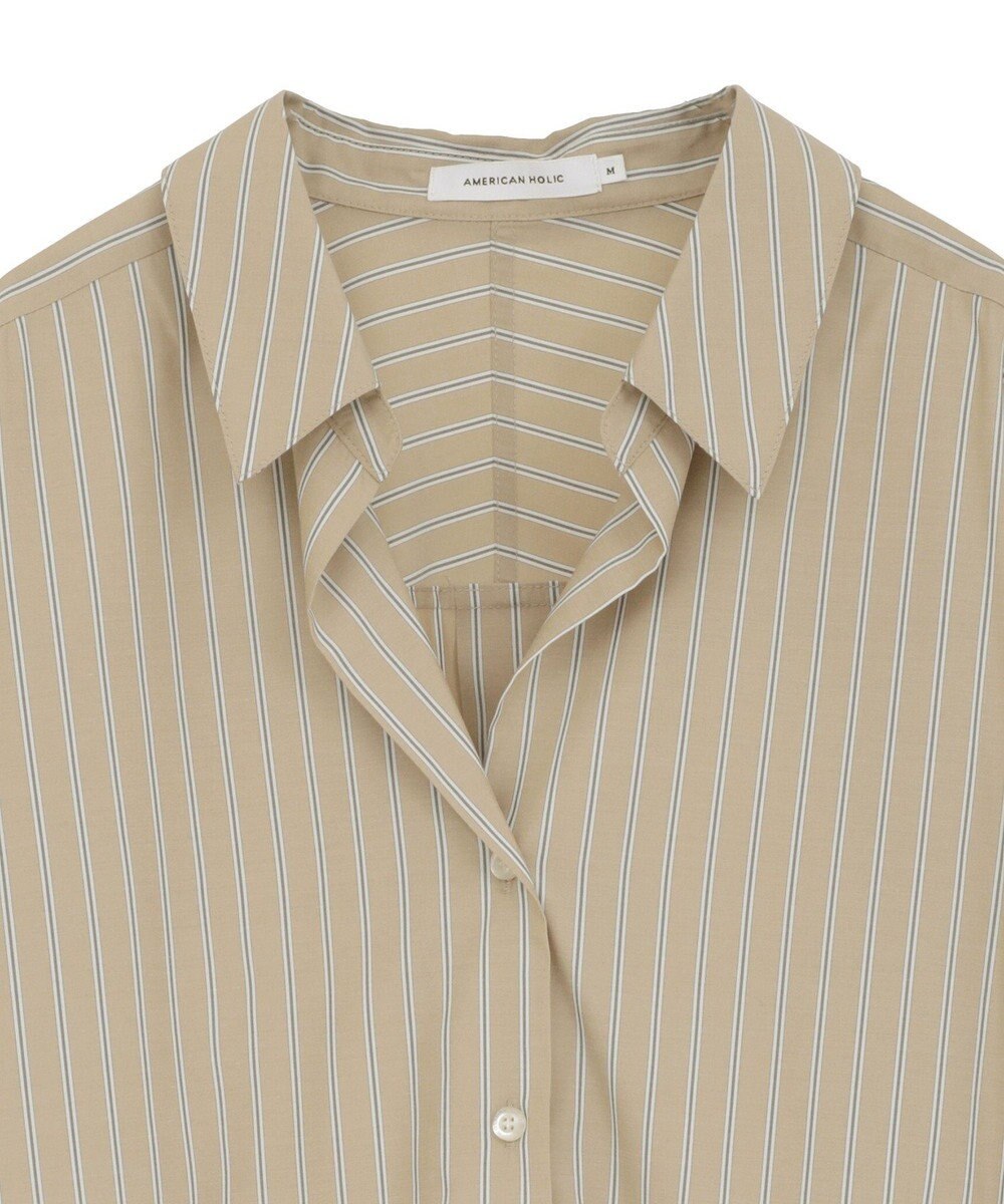 AMERICAN HOLIC 抜け衿スキッパーシャツ 