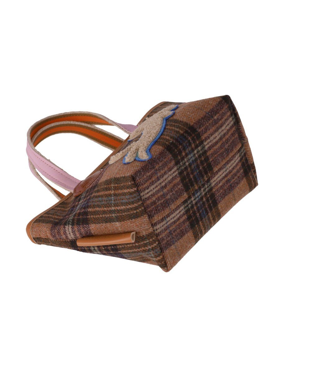 tsumori chisato CARRY ウールチェック ハンドバッグ ミニバッグ 