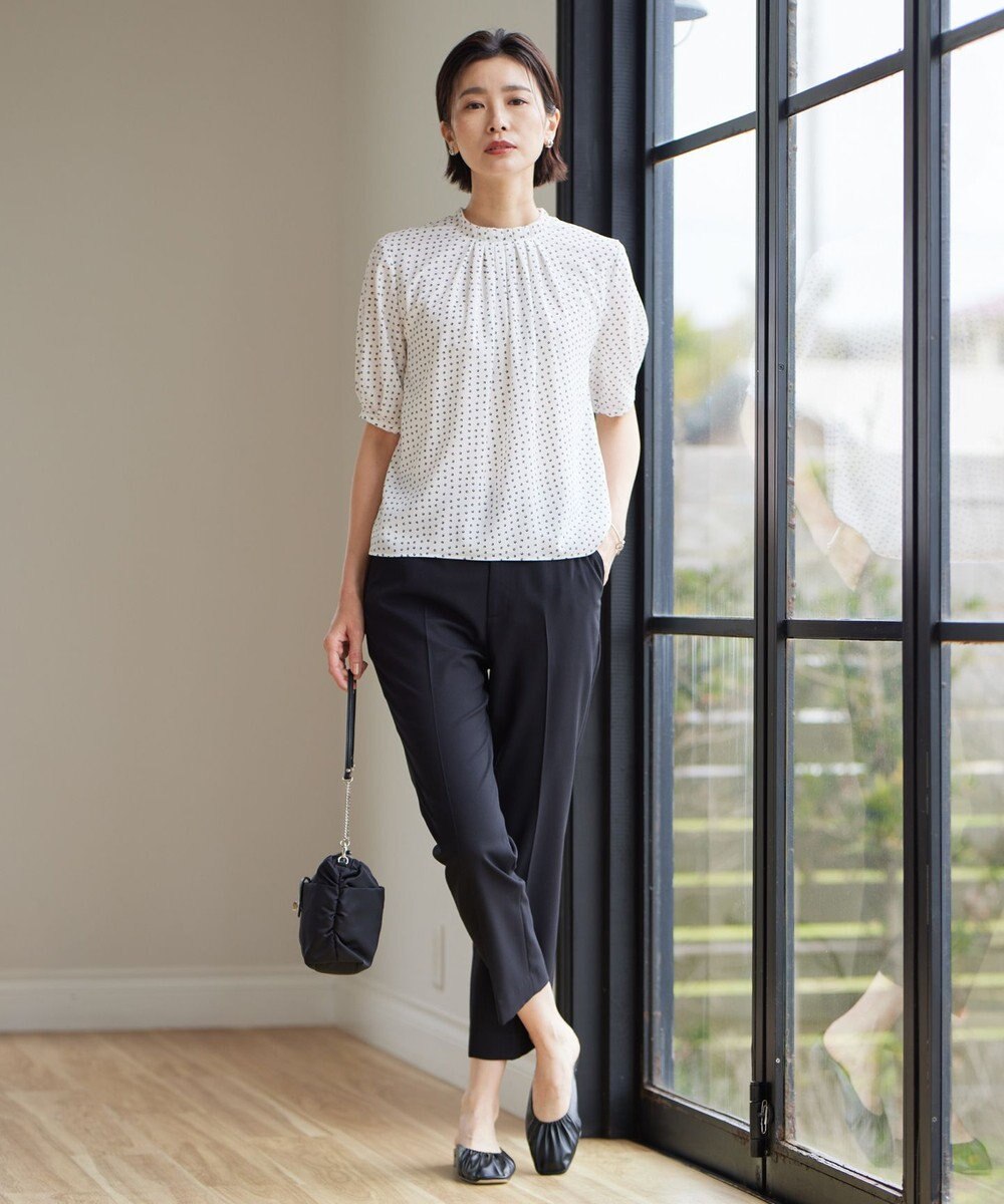 J.PRESS LADIES 【2way】ナイロンギャザー ショルダー バッグ 