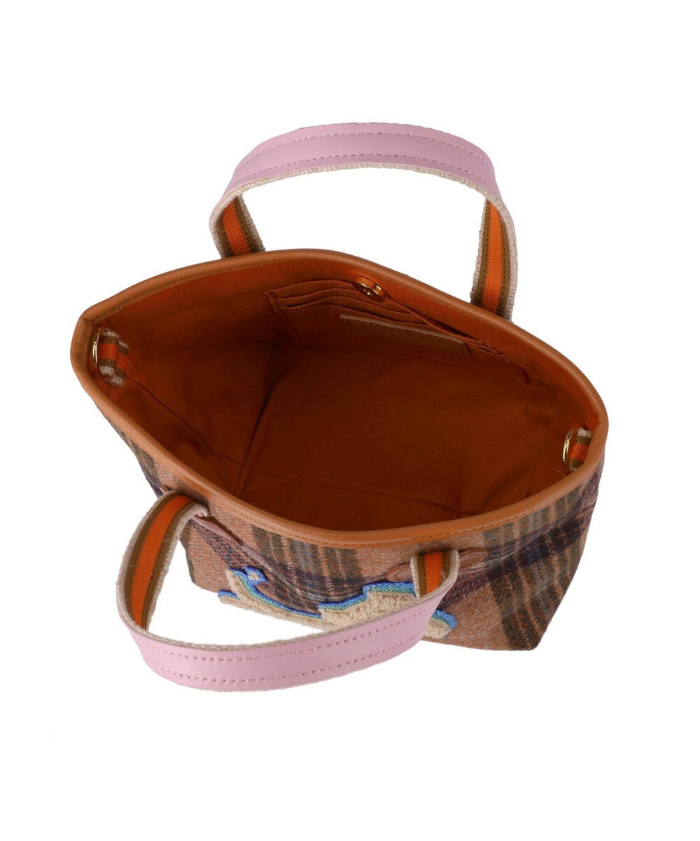 tsumori chisato CARRY ウールチェック ハンドバッグ ミニバッグ 