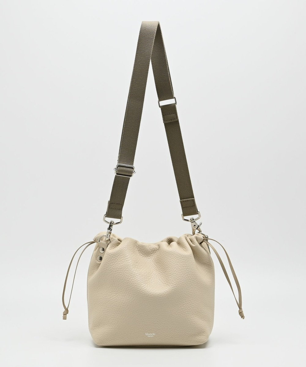 blancle シュリンクレザー ドローストリング2wayバッグ 