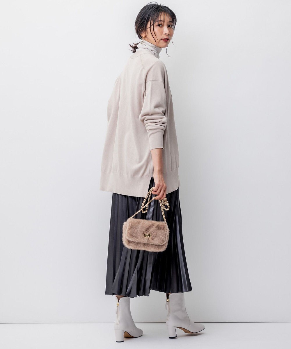 23区 【洗える】シルクコットン カーディガン 