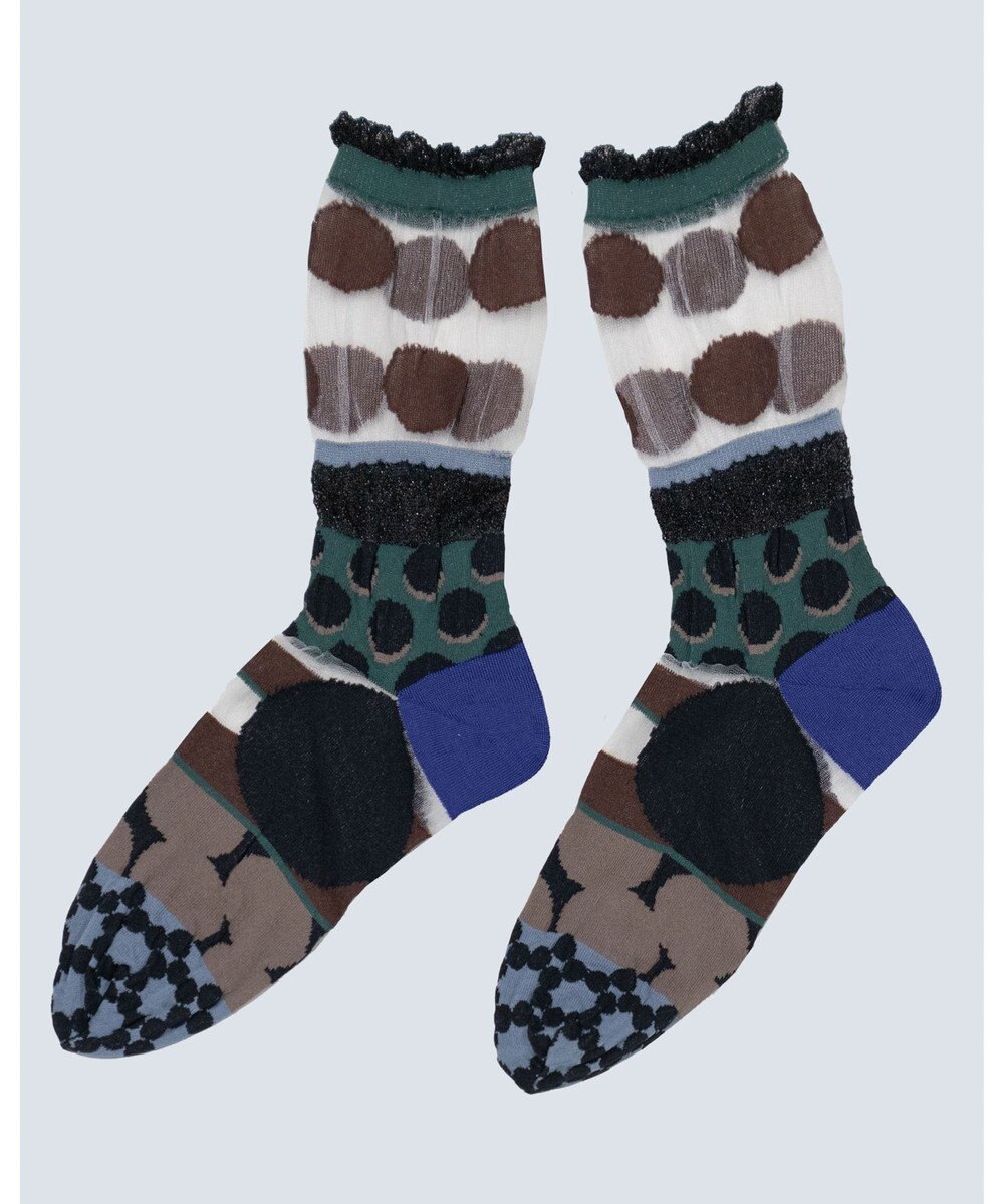 COQ DOTS CARNIVAL シアードットソックス 