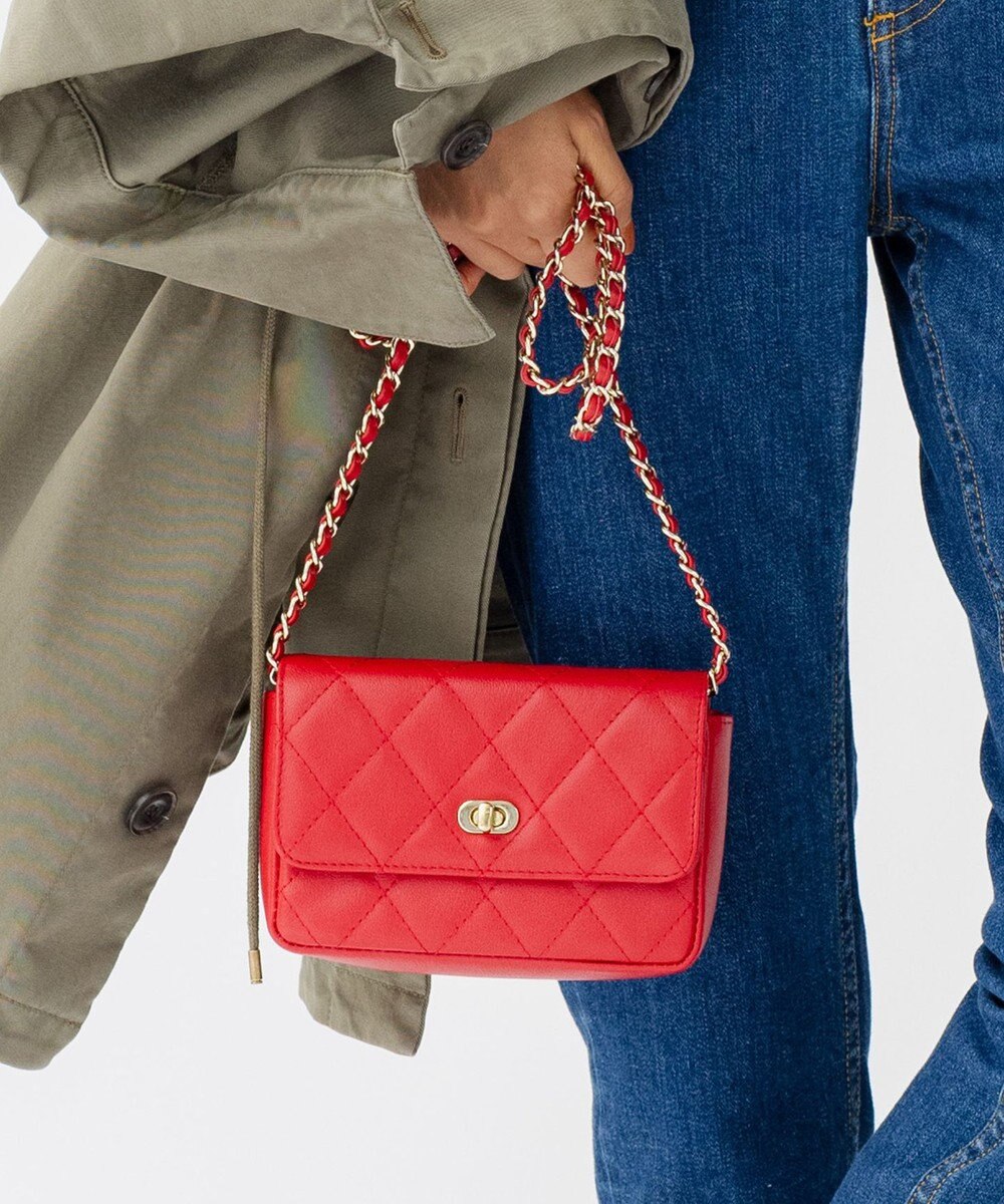 23区 キルティング 2WAYミニ バッグ 